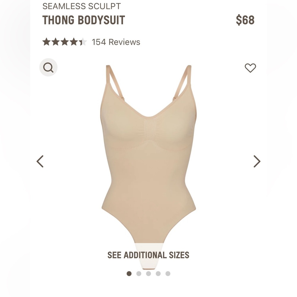 New Skims Sculpting Thong Bodysuit